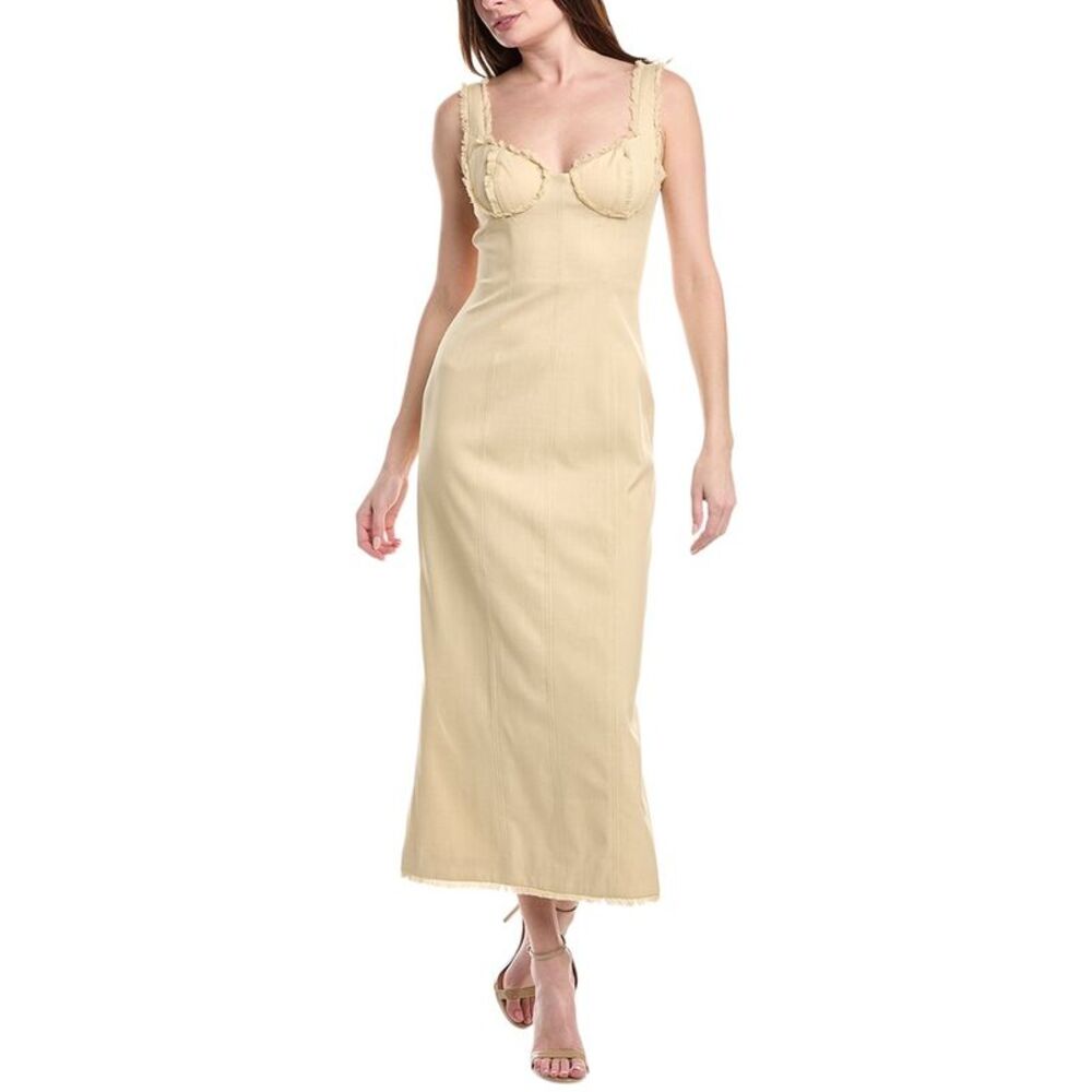 Misha Womens Elianna Gown, Yellow